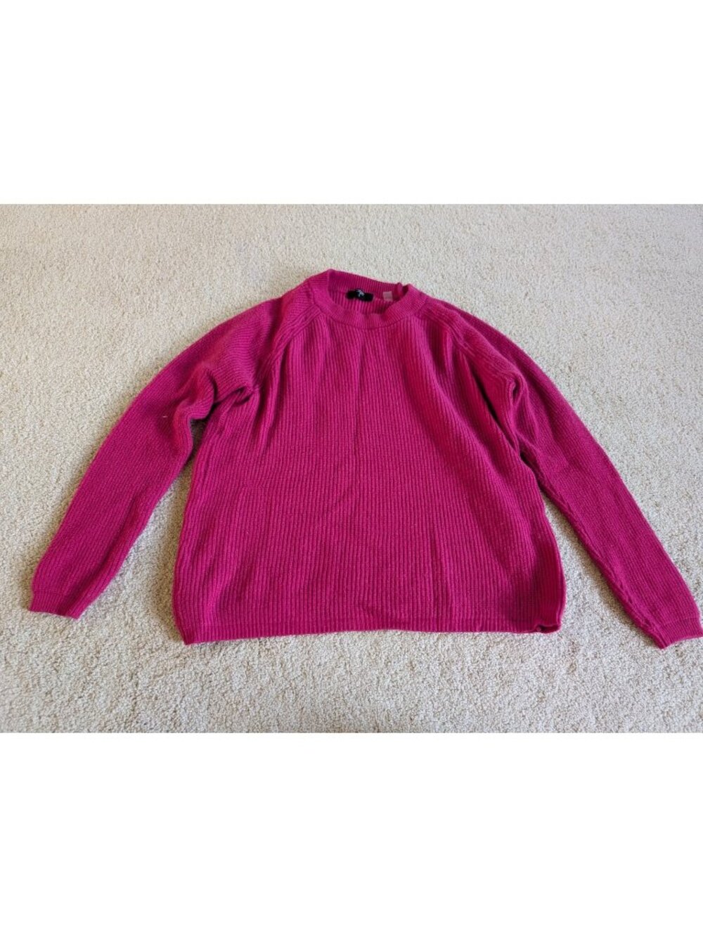 Women's Tahari Pink Knit Long Sleeve Sweater XL